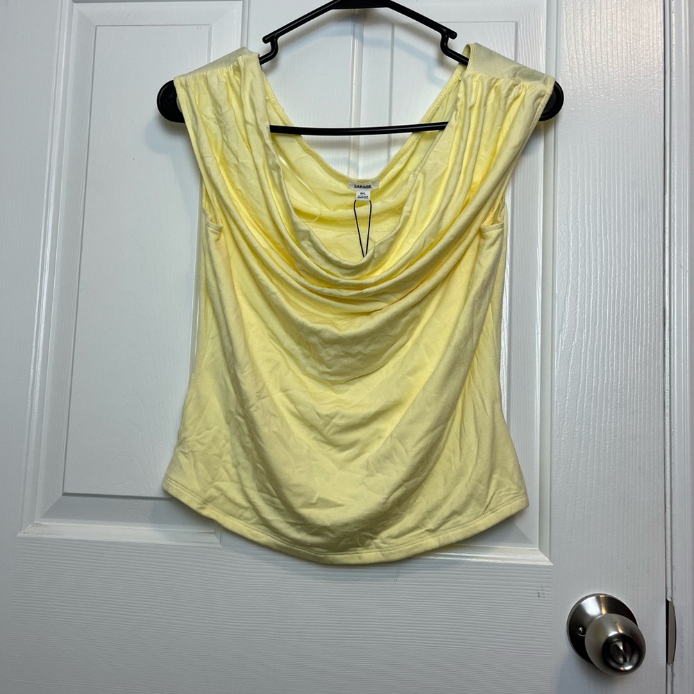 💛 NWT Garage Off-Shoulder Yellow Top - Picture 5 of 7